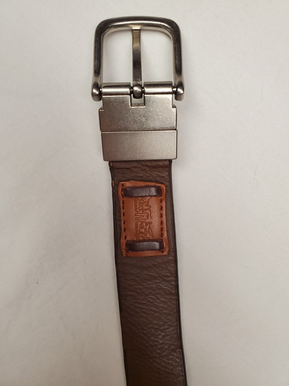 JAEK Reversible Belt Black Brown Synthetic Leather Men's M 34-36